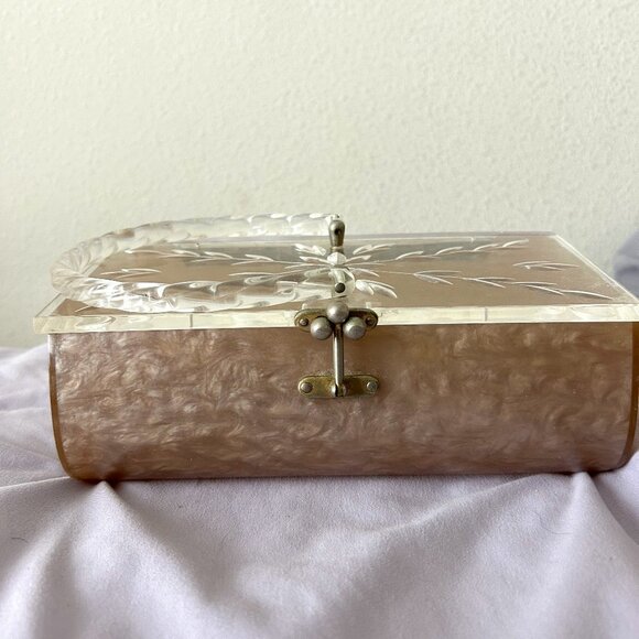 Lucite Box Purse 1950s Rockabilly - Picture 1 of 8
